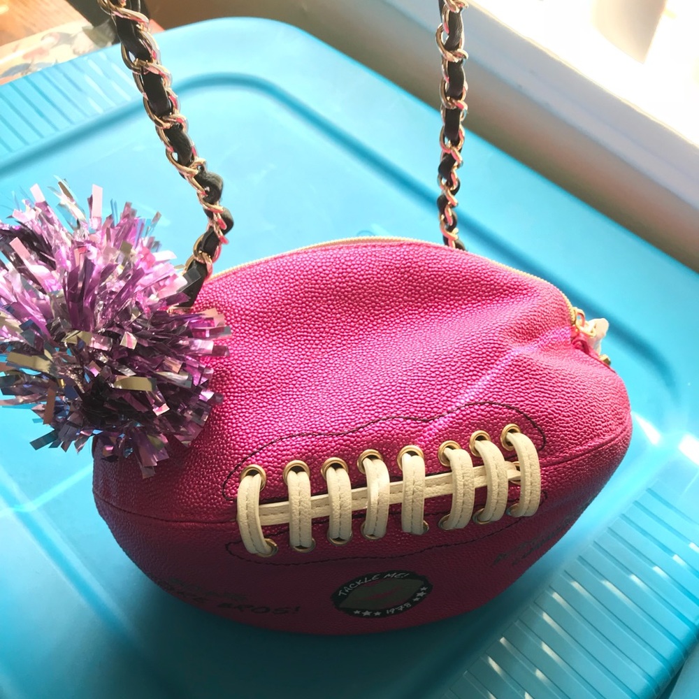 Betsey Johnson Football Crossbody Bag
